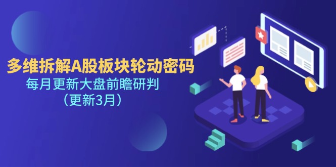 （14213期）多维拆解A股板块轮动密码，每月更新大盘前瞻研判（更新3月）-678网创