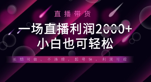 半无人直播带货，一场利润数张，适合所有平台玩法，小白也可轻松-678网创