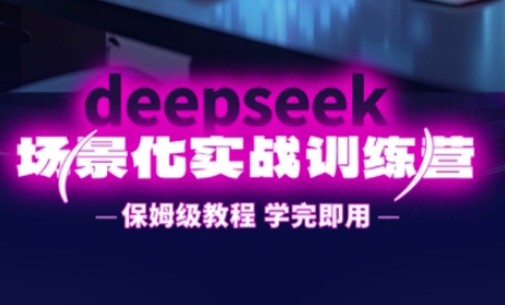 DeepSeek场景化实战训练营，保姆级教程，学完即用，手把手教你用DeepSeek提升效率-678网创